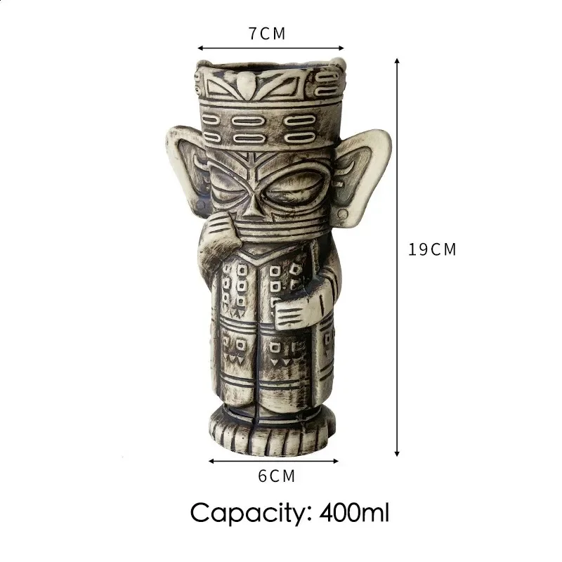 Vaso Tiki Blanco