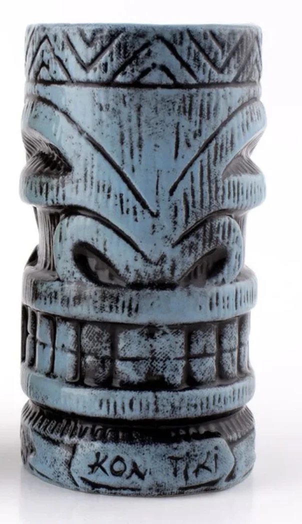 Vaso Tiki Celeste