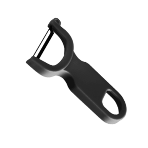 4" Black "Y" Vegetable Peeler with Straight High Carbon Stainless Steel Blade - Pelador