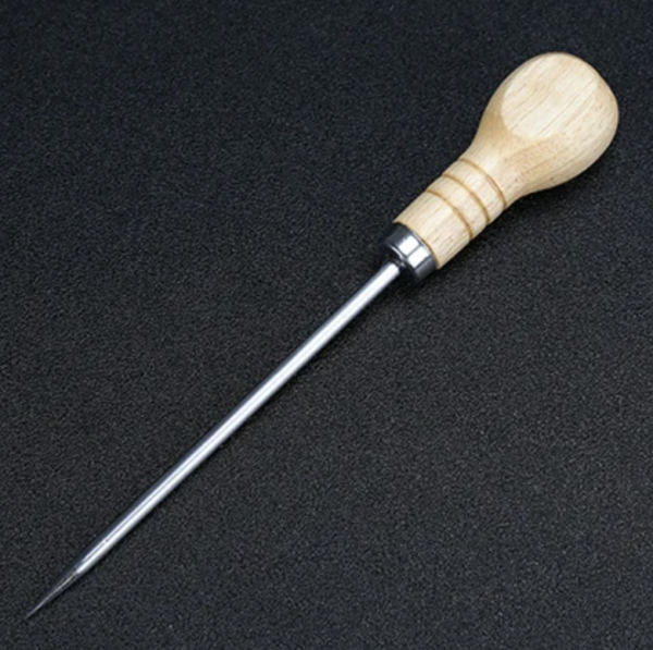 Pica hielo tradicional con base de madera