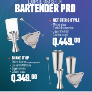 Equipate como un Bartender Pro desde Q349.00
