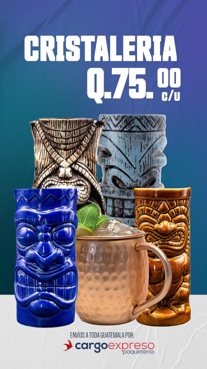 🍹 CRISTALERÍA TIKI & VASOS DE CÓCTEL
